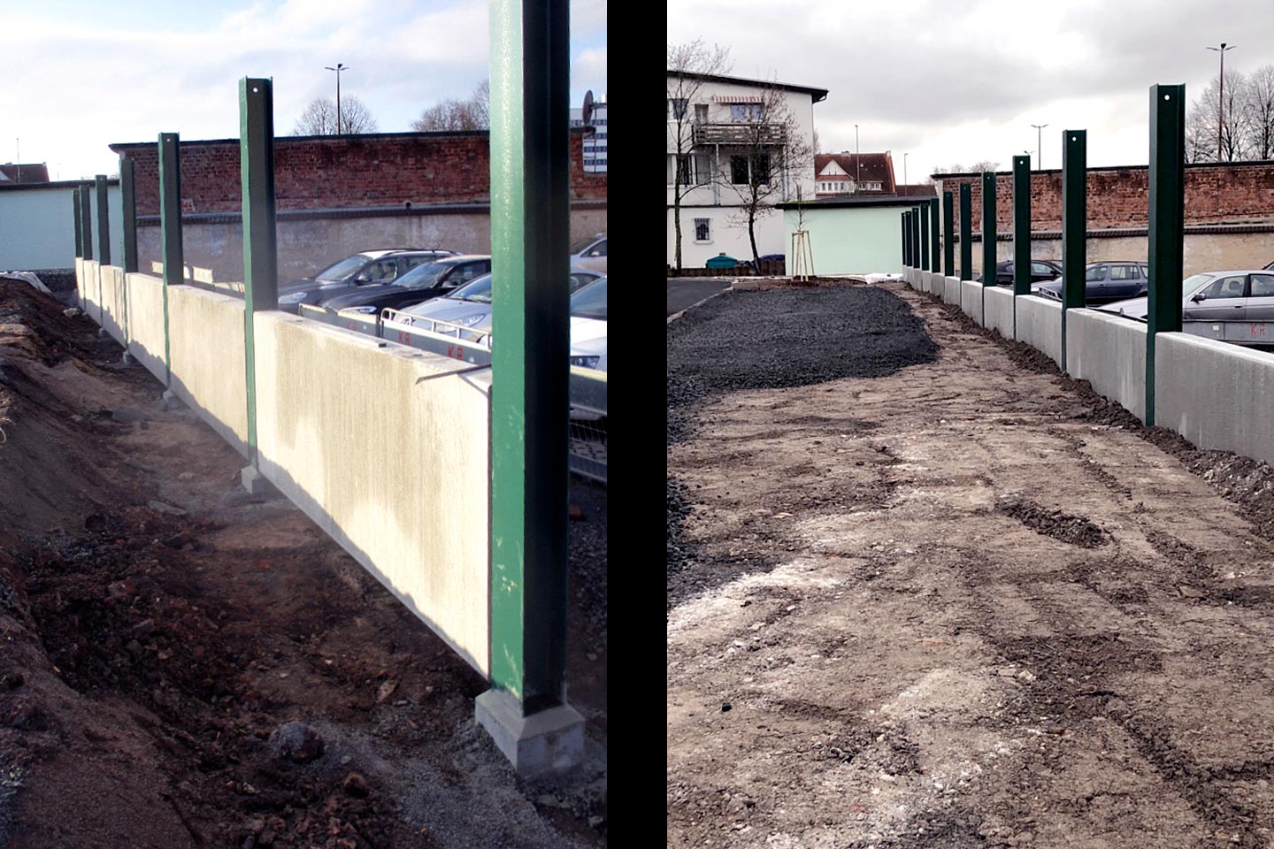 STEEL-ROOT® as foundations for noise barriers